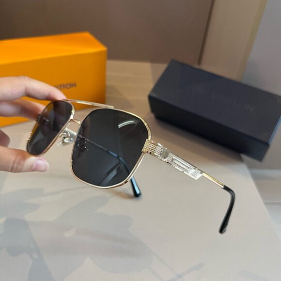 Louis Vuitton Black and Gold Sunglasses main image 6